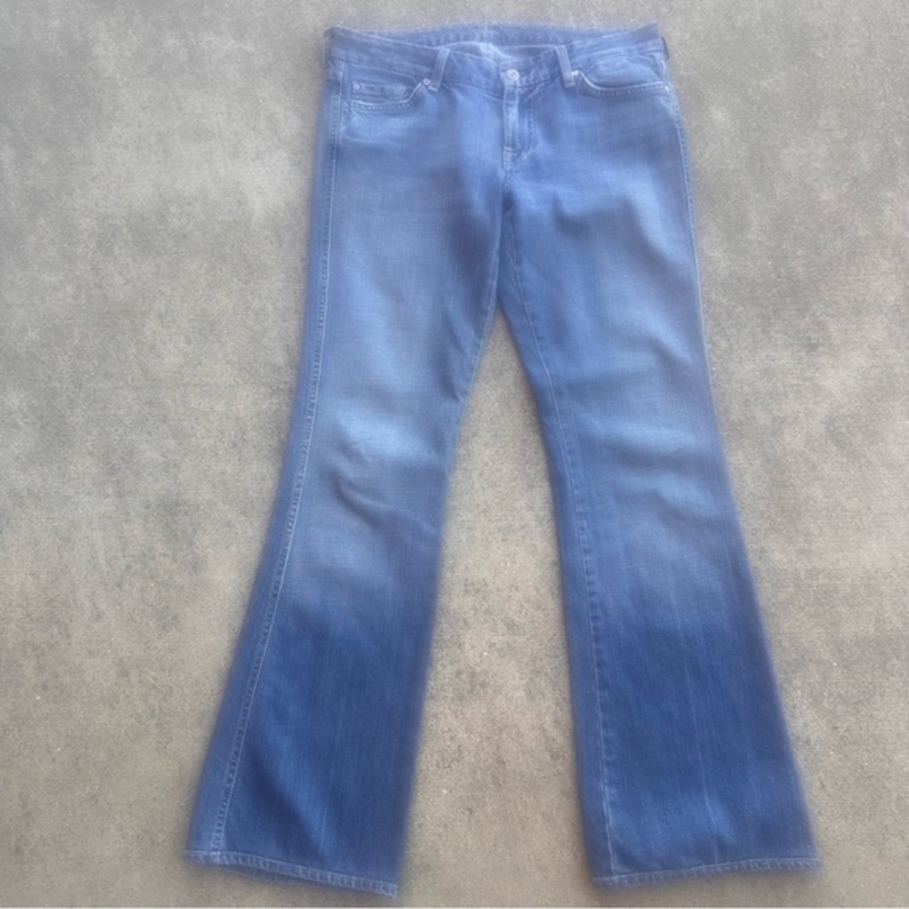 7 For All Mankind Blue Flare Jeans S2